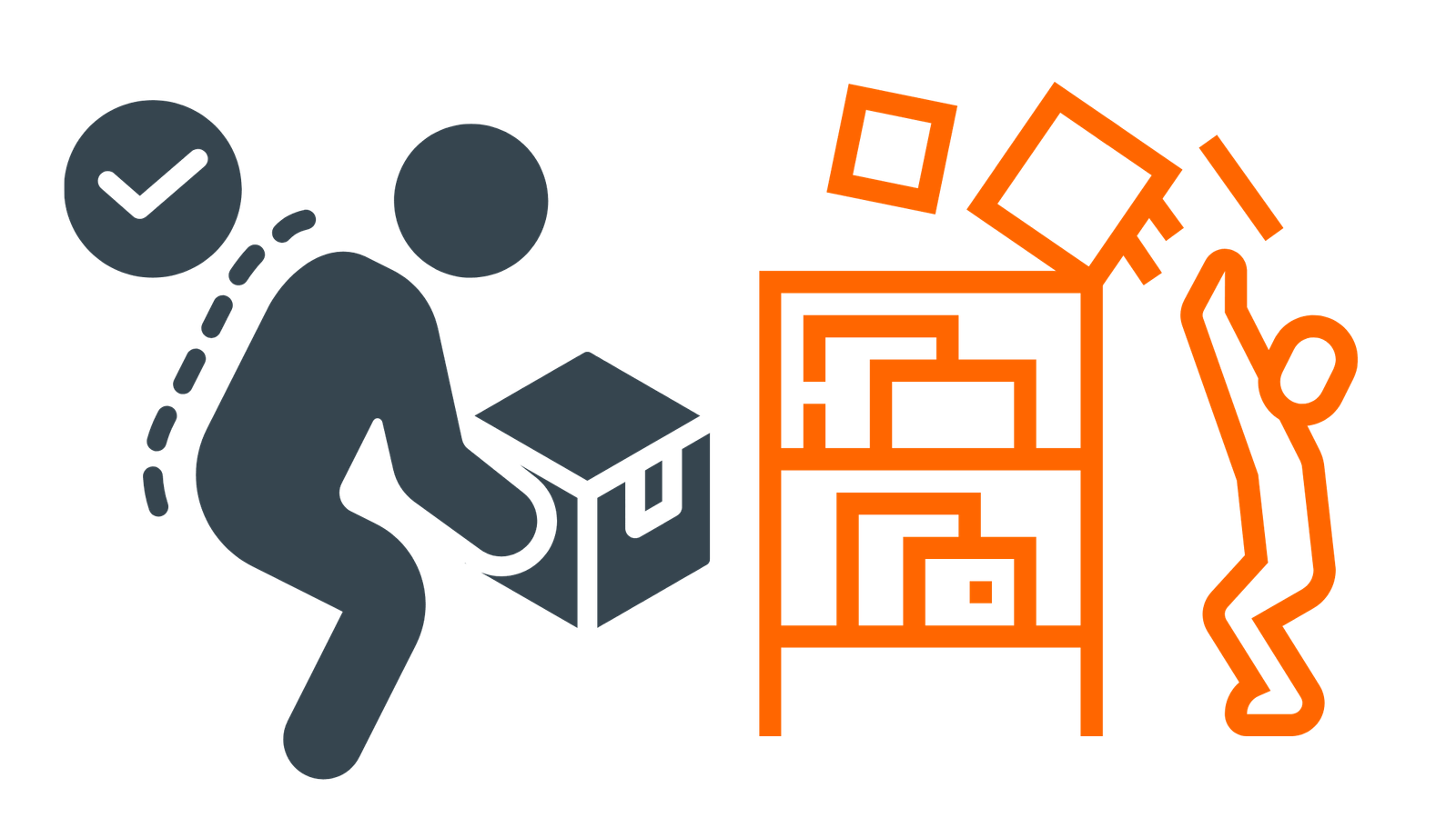 lifting manual handling posture in warehouse