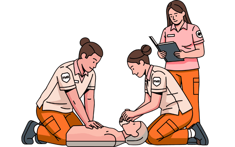 cpr practice demonstration