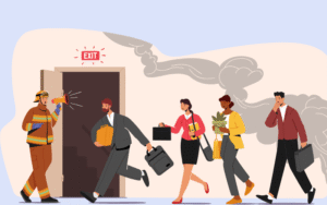 fire drill at the office