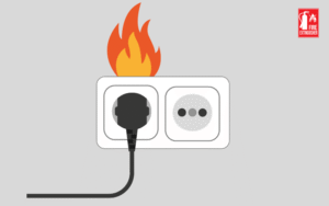 fire in appliances plugged