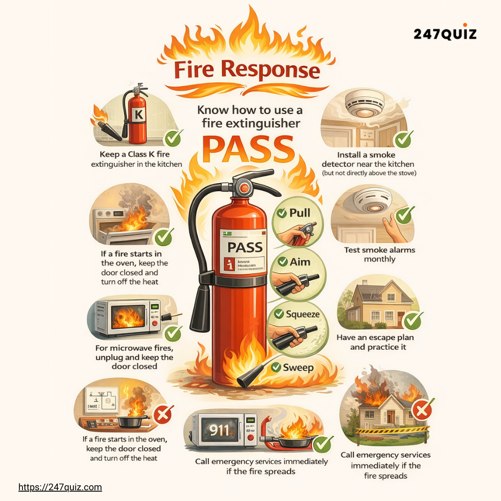 fire response how to use a fire extinguisher