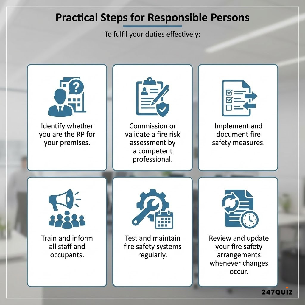 practical steps for responsible persons