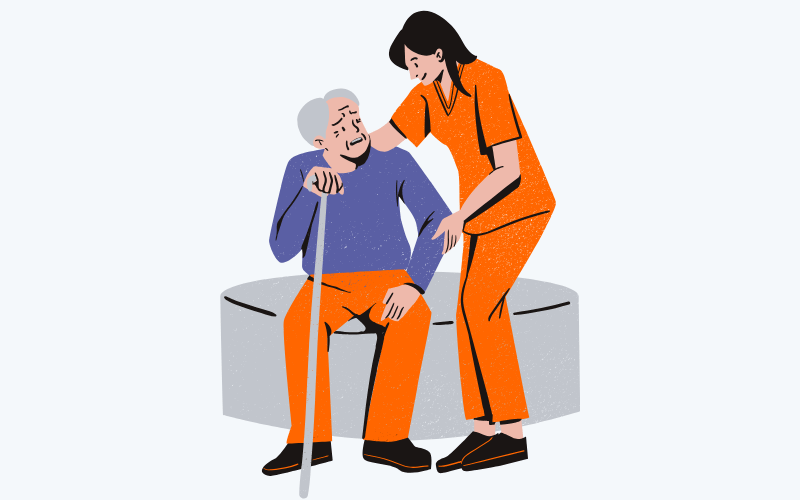 care home and care staff